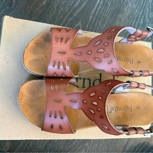 Bjorndal Cognac Leather Sandals
